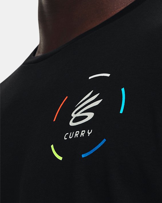 เสื้อแขนสั้น Curry Hoop สำหรับผู้ชาย, Black, pdpMainDesktop image number 3